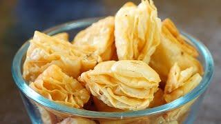 एक कप मैदा से बेकरी जैसी खारी बनाने का आसान तरीक़ा | Khari Snacks