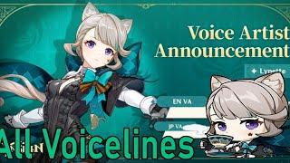 Lynette All Voice Lines -  Genshin Impact