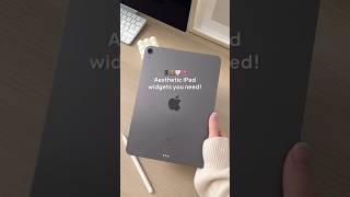 Aesthetic iPad widgets you need to try!  #ipadhomescreen #ipadtutorial #ipadtips #ipados17