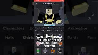KNOCKOUT BOXER OUTFITS ROBLOX! (KSI EVENT)