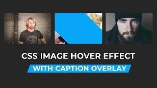 Awesome Image Hover Effect with Caption Overlay | Pure Css Tutorial