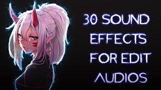 30 Sound Effects For Edit Audios