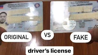 FAKE VS ORIGINAL DRIVERS LICENSE 2022 LTO