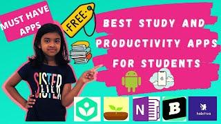 Best Study apps for school students | Productivity apps For Students | Must Have Study Apps [2021]