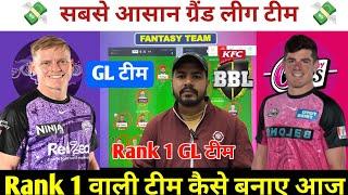 HUR vs SIX Dream11 Prediction ! Hobart Hurricanes vs Sydney Sixers Dream11 Team ! HUR vs SIX Dream11