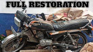 FULL RESTORATION•1985 HONDA GL MAX Abandoned•From TRASH To Incredible BLACK Motorcycle | TimeLapse