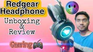 Redgear headphone Unboxing.Wired rgb gaming headphones with microphone for pc #Round2Learn #gaming