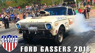 Ford Gassers Compilation 2018 Falcons, Fairlanes, Comets and More!