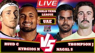 LIVE: Thompson J / Nagal S vs Kyrgios N / Ruud C • World Tennis League 2024 #WorldTennisLeague #Th