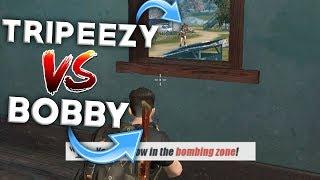 BOBBY PLAYS VS TRIPEEZY! Youtuber Duos Custom Game in Rules of Survival