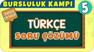 5. Sınıf Türkçe Soru Çözümü | Bursluluk Kampı 2021