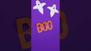 Easy Halloween Craft! Boo  #shorts #halloween #papercrafts