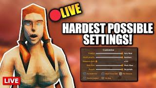 Playing The HARDEST POSSIBLE Valheim Settings!!! (Part 3)