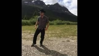 Bow Lake Canada (Cowboy dancing)