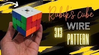 how to make wire pattern in 3x3 Rubik's cube #viral #video #puzzle