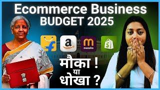 Budget 2025 for Ecommerce Business  Union Budget 2025 for Online Sellers