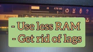 How to reduce/save RAM usage in FL Studio project (Get rid of lags) Reason FL Studio project lags