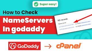 How to check nameservers in cPanel GoDaddy 2024 | Initial Solution