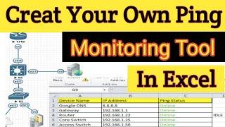 Create Ping Monitoring Tool with Microsoft Excel | Create Your Own Ping Monitoring Tool
