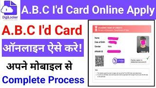 ABC Id Kaise Banaye I ABC Id Kaise Banaye College ke Liye I ABC Id Online Apply I ABC Id Card Online