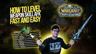FASTEST and BEST 100% AFK Weapon Skill Leveling in WRATH OF THE LICH KING CLASSIC