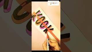 creative name lettering ideas #shorts #ytshorts #art