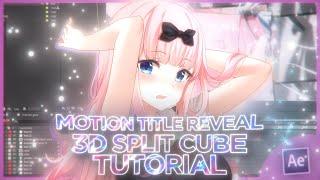 Motion Tile Reveal + 3D Split Cube Tutorial | After Effects AMV Tutorial (FREE PROJECT FILE)