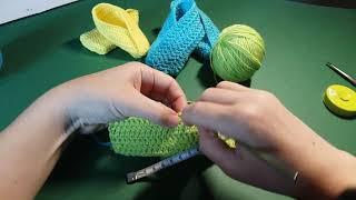 МАСТЕР КЛАСС Вязание пинеток-кимоно для новорожденных. Вязание крючком