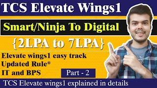 Tcs elevate wings1 complete details | exam pattern | salary| external certification |