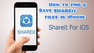 How to save  files in iPhone storage | transfer media from shareit to IPhone