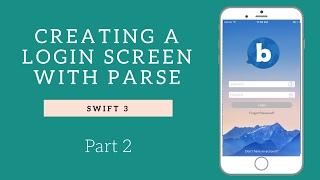 HOW TO CREATE A SOCIAL APP IN SWIFT PT.2  || CREATING THE LOGIN SCREEN & USER REGISTRATION