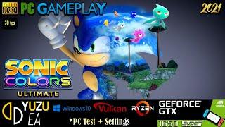 YUZU Sonic Colors Ultimate PC Gameplay | Playable | Yuzu EA | Switch Emulator | 2021