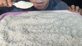 Asmr raw rice eating||supan full centong||eat raw rice||compilation vidio makan beras pakek centong