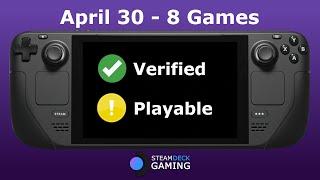 Steam Deck Verified Games and Steam Deck Playable Games 30 April