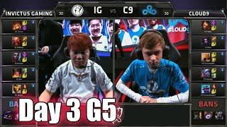 Invictus Gaming vs Cloud 9 | Day 3 Game 5 Group B LoL S5 World Championship 2015 | IG vs C9 D3G5