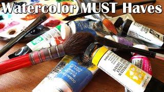 Watercolor Supplies I Can't Live Without - Stocking my new studio