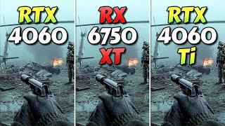 RTX 4060 or 6750 XT or 4060 Ti 8GB? - Test in 12 New Games