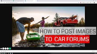 How to upload car images to the forum