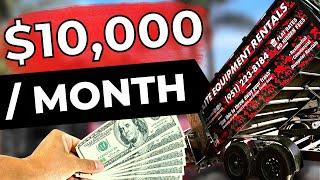 How I Make Money With 4 Dump Trailers | $10,000