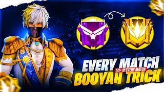 Booyah Every Match in BR Ranked  || SECRET TIPS & TRICKS  || Jack Official PK