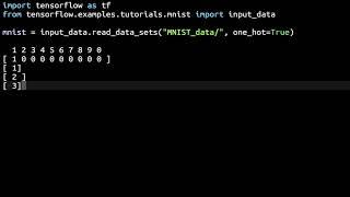 Load The MNIST Data Set in TensorFlow So That It Is In One Hot Encoded Format