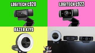 Logitech C920 vs Logitech C922 vs Razer Kiyo