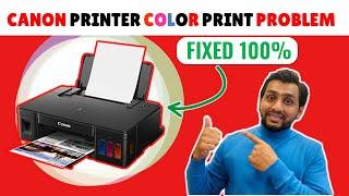 Canon printer color ink problem | Canon g1010 not printing color | Canon printer color problem