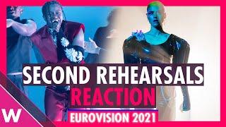 Second rehearsals: Sweden and Australia (Reaction) | Eurovision 2021