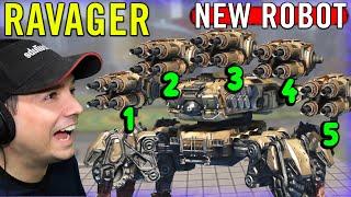 NEW Spider Robot RAVAGER - War Robots Test Server Gameplay