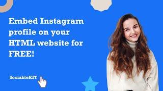 How to embed Instagram profile on your HTML website for FREE? #free #embed #instagram #html