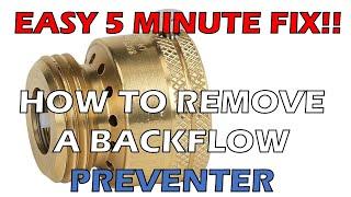 How To Remove an Anti-Siphon Backflow Preventer On A Spigot Using A Dremel