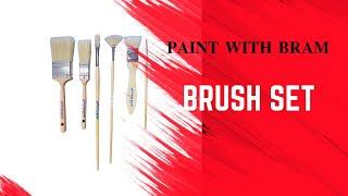 Paint with Bram Oil Painting Brushes for Wet on Wet style painting