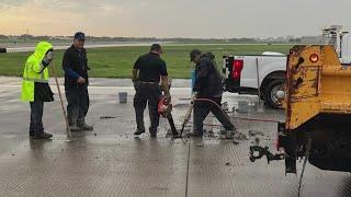 Lightning strikes runway at Houston's Hobby Airport prompting delays, cancellations