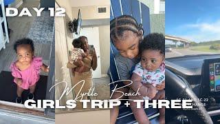 DAY 12 OF OUR VLOG CHALLENGE + MYRTLE BEACH GIRLS TRIP PLUS THREE  + AIRBNB TOUR | 21st birthday 